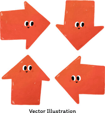 Cartoon Arrow Vector Icon