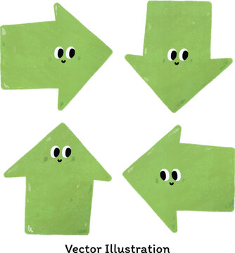Cartoon Arrow Vector Icon