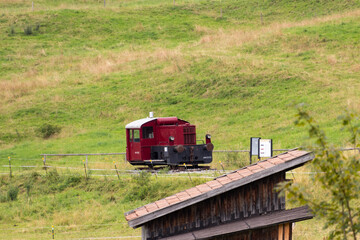 Lokomotive KöF als Denkmal an der Strecke Kaufbeuren bis Schongau