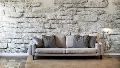 white sofa in a room
