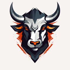 Esport vector logo bull, bull icon, bull head, vector