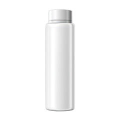 a white plastic bottle, mockup