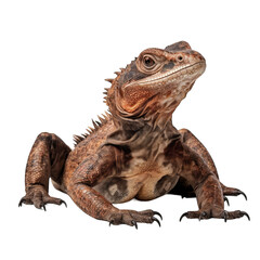 Obraz premium a close up of a lizard on a white background