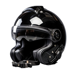 a motorcycle helmet with goggles on it