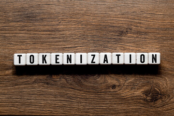 Tokenization - word concept on building blocks, text