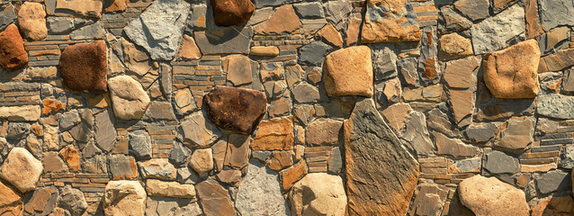 Stone Tapestry: Unveiling the Panoramic Texture of a Wall