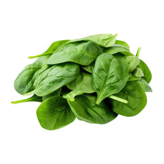 Spinach isolated on transparent background. Generative ai