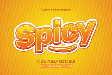 Obraz premium 3D Layered Spicy Text Effect