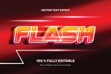 Naklejka na ściany i meble 3D Bold Flash Text Effect