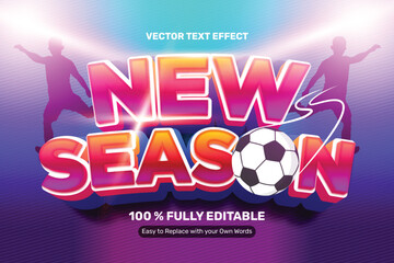 3D Bold Sport Season Text Effect