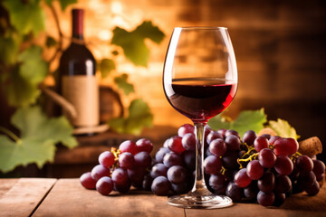 Obraz na płótnie Canvas grape drink winery wine alcohol food background glass lifestyle bottle beverage. Generative AI.