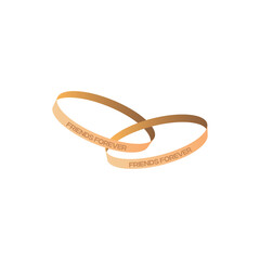 Friendship Day Band in golden color, Best Friends Band for Friendship Day