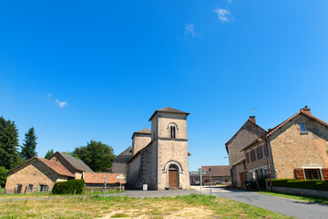 Fototapeta na wymiar Village Meuzac in French Haute-Vienne