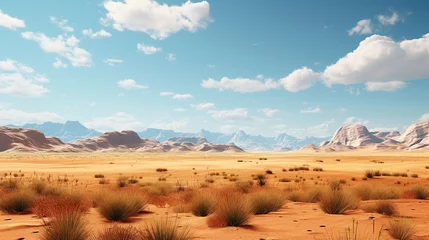 Foto op Aluminium Desert landscape with a sandstorm AI, Generative AI, Generative © Taufik