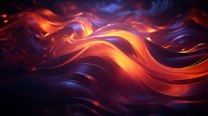 Abstract 3d background with textures of fire and metal. High quality illustration