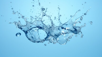 Fototapeta na wymiar Water splashes. Illustration AI Generative.