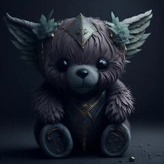 teddy bear with flower