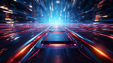 Abstract futuristic 3d background. High quality illustration