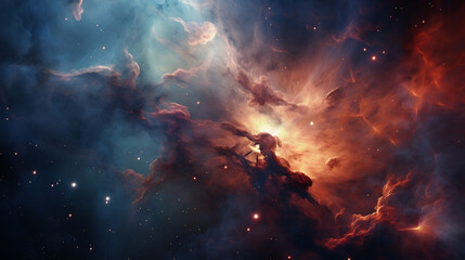 Obraz premium fire in space