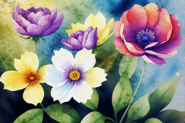 beautiful elegant peony flower illustration - 620326366