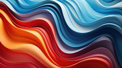Colorful geometric background fluid shapes composition AI, Generative AI, Generative
