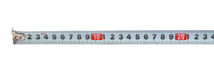 Measuring tape, meter isolated on white, clipping path