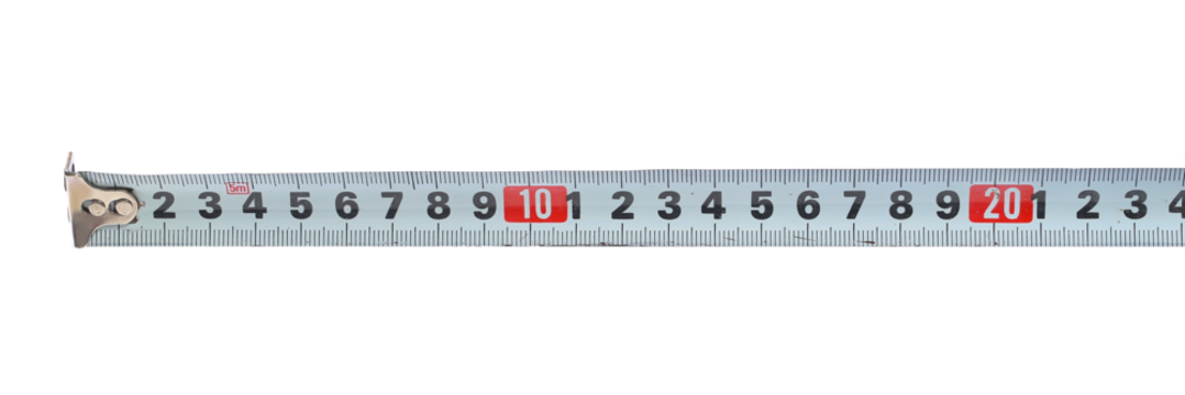 Measuring tape, meter isolated on white, clipping path