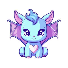 Adorable Dragon Cartoon Character: Perfect for Children's Merchandise, Books, and More