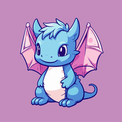 Adorable Dragon Cartoon Character: Perfect for Children's Merchandise, Books, and More