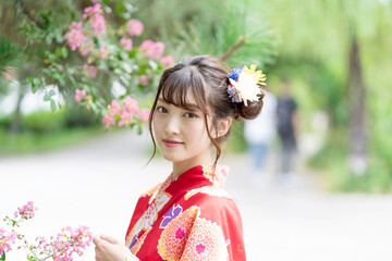 浴衣の女性