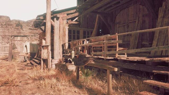 Historic wild west town Open air museum