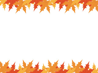 Naklejka na ściany i meble Abstract background with autumn Leaves. Vector illustration of backdrop with copy space text