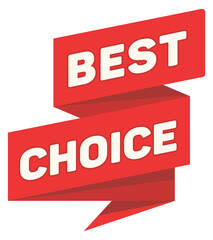 Best choice promo label. Origami retail tag