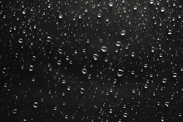 Naklejka na ściany i meble water drops on black background