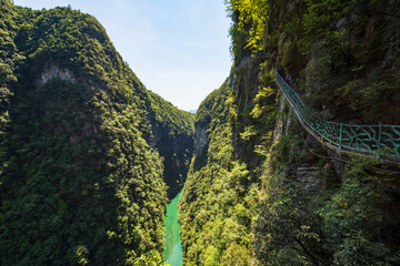 Scenery of Pingshan Grand Canyon in Enshi, Hubei, China