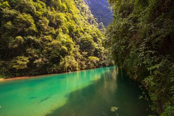 Scenery of Pingshan Grand Canyon in Enshi, Hubei, China