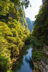 Fototapeta na wymiar Scenery of Pingshan Grand Canyon in Enshi, Hubei, China