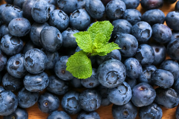 Fresh blueberry as background, closeup