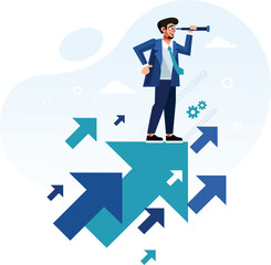 Obraz premium Business vision concept