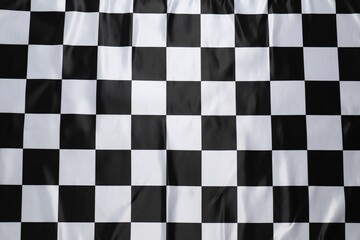 Checkered satin fabric as background, closeup view