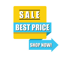 Vector illustration best price, specal offer and flash sale discount banner template promotion. Super sale banner template design. Web and social media banner for mega sale promotion discount.