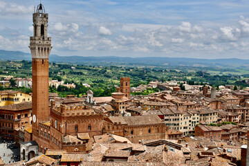 Fototapeta premium View of Siena Italy