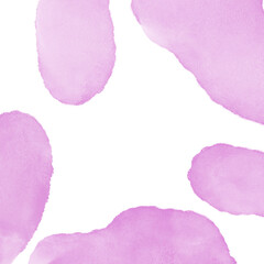 Pink Watercolor Framed Corner Background