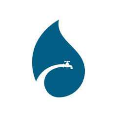 Plumbing logo vector icon illustration