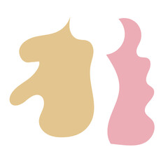 Pastel Abstract Shapes Vectors 