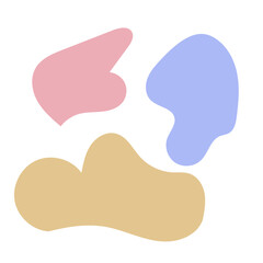 Pastel Abstract Shapes Vectors 
