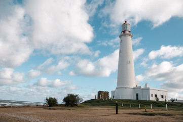 Lighthouse of the city of La Paloma in Rocha in Uruguay.