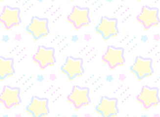 アニメ調のかわいい流れ星のシームレスなパターン	