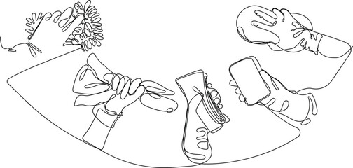 Home cleaning service landing page design concept, illustration of janitors with cleaning tools. Vector illustration