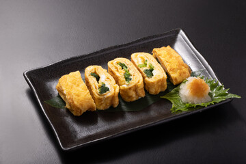 ほうれん草入り卵焼き